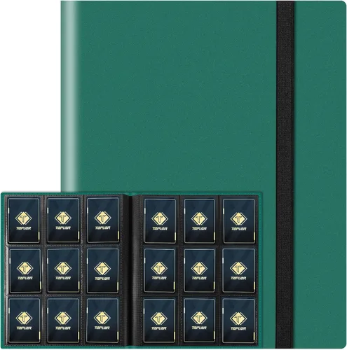 Miniatura 15 de Carpeta de tarjetas de 4 bolsillos para 160 fundas, carpeta de tarjetas Ablum para colección de tarjetas intercambiables para tarjetas deportivas