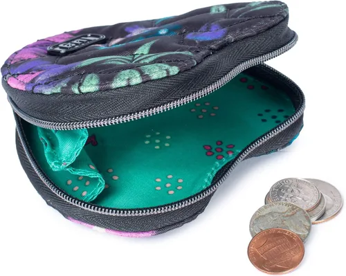 Miniatura 4 de Lug Llavero con monedero de corazón negro Bloom Black Bolsa de corazón