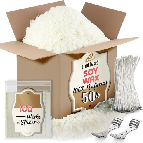 Miniatura 12 de Etienne Alair Cera de Vela de Soja Orgánica para Hacer Velas, 10 libras de Suministros Naturales para Hacer Velas, Sin Cera de Abeja, Sin Parafina