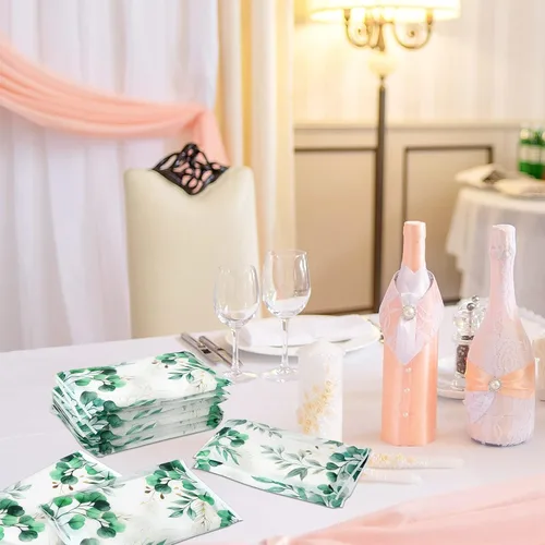 Miniatura 6 de Geyee 50 Paquetes de Pañuelos Faciales de Viaje Pañuelos Desechables de Bolsillo para Invitados de Boda Viaje Escuela Bolso Suministros