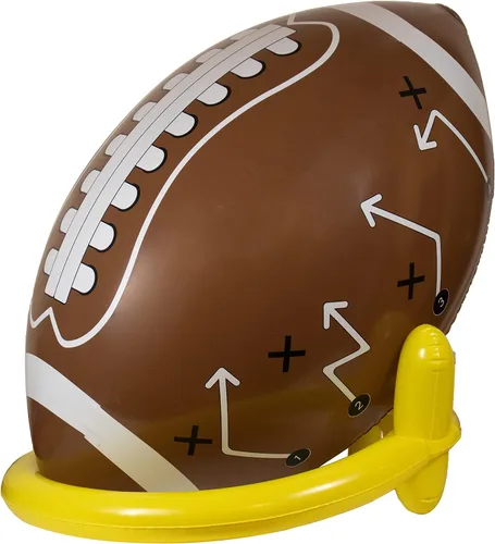 Miniatura 6 de GiftExpress Fútbol Americano Inflable Gigante Jumbo de 40" con Juego de Tee para Fiesta de Fútbol Americano, Día de Juego, Decoraciones Temáticas