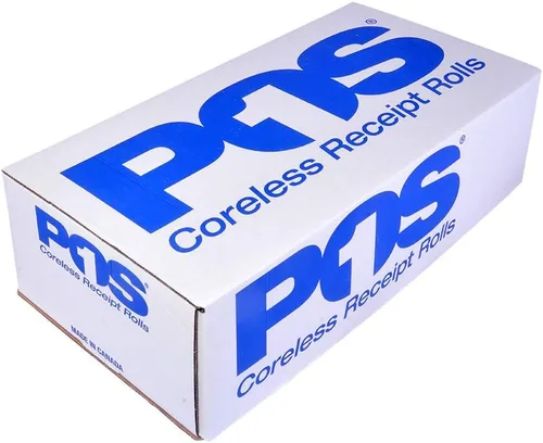 Miniatura 4 de 2 1/4 x 50 pies x 100 rollos rollos de papel térmico sin BPA sin núcleo para impresoras de papel de recibos térmicos de mano. 1.181 in de diámetro
