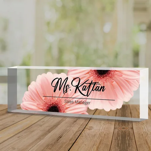 Miniatura 18 de Placa de nombre personalizada, placa de nombre personalizada para oficina, accesorio de escritorio de acrílico, regalos para compañeros de trabajo