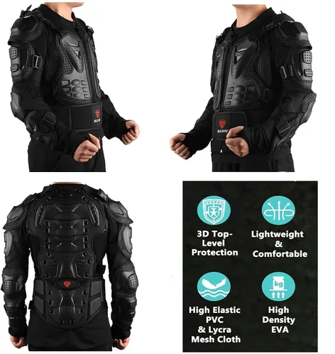 Miniatura 4 de Gute Chaquetas de armadura de motocicleta – MTB Racing Dirt Bike Equipo de protección para hombres, protector de pecho de columna vertebral
