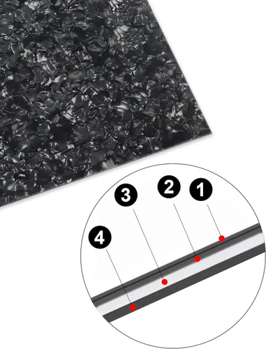 Miniatura 3 de Mr.Power 11.6 x 17 pulgadas material de golpeador DIY en blanco para guitarra y bajo, hoja de placa protectora, placa trasera para Strat Tele Fender