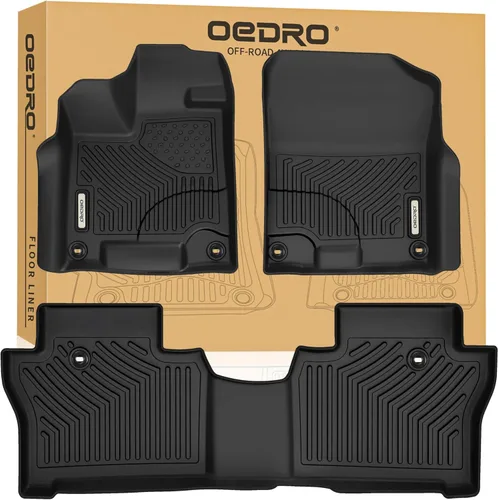 Miniatura 10 de OEDRO Alfombrillas de suelo compatibles con Honda Fit EX/EX-L/LX/Sport 2015-2020, revestimientos de suelo de ajuste personalizado para todo