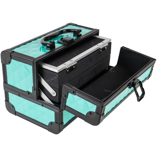 Miniatura 7 de SHANY Caja de maquillaje elegante, caja de cosméticos, estuche de maquillaje portátil, organizador de cosméticos de belleza, almacenamiento de joyas