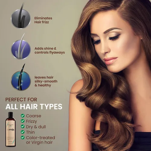 Miniatura 2 de damila Champú sin sal y sulfato para queratina y cabello teñido - Perfecto para cabello dañado, encrespado, rizado o seco (4 onzas líquidas)