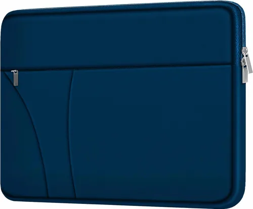 Miniatura 11 de Funda para laptop de 14 pulgadas, estuche delgado para portátil de viaje con bolsillo con cremallera, estuche de transporte protector y a prueba