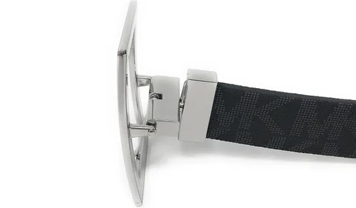 Miniatura 4 de Michael Kors Womens Rectangle Buckle Reversible Mk Logo Belt