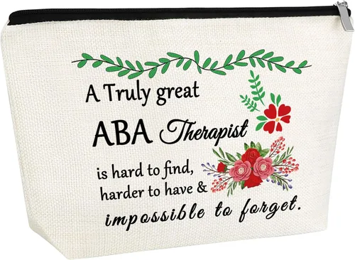 ABA Therapeut, regalo de agradecimiento para terapeuta, bolsa de maquillaje, terapeuta de comportamiento, regalo de agradecimiento para mujeres,