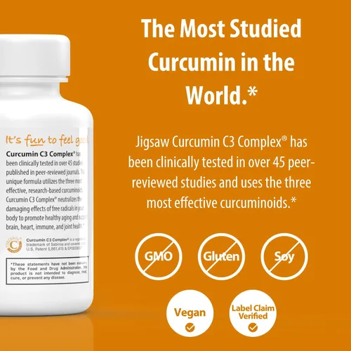 Miniatura 4 de Jigsaw Health Curcumina C3 Complex, 60 Cápsulas