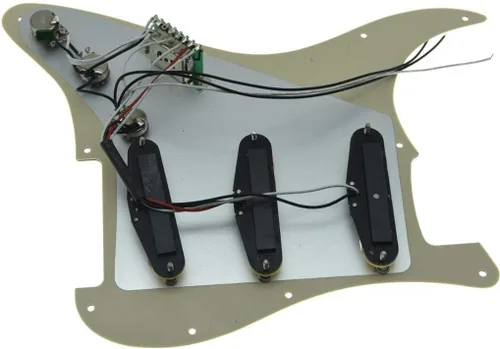 Miniatura 5 de Dopro Golpeador de guitarra cargado con pastillas Wilkinson precableado ST Pickguard para Estados Unidos/México, fabricado en FD Stratocaster Aged