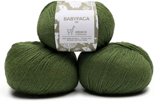 Miniatura 11 de 100% Hilo de Lana de Alpaca Bebé (Juego de 3 Madejas, 150 Gramos) Peso DK - Hecho en Perú - Celestialmente Suave y Perfecto para Tejer y Ganchillo