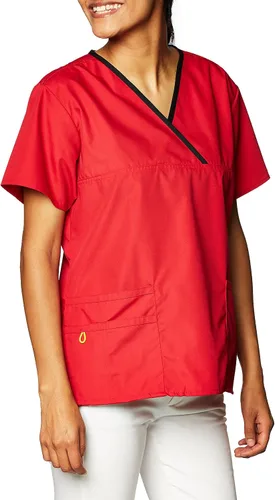 Miniatura 3 de WonderWink Charlie Uniformes médicos de 5 bolsillos, con cuello en Y para mujer