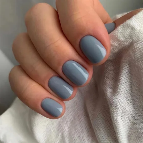 Miniatura 8 de Uñas postizas cuadradas a presión cortas, uñas postizas rosas, uñas postizas acrílicas, diseño brillante de cubierta completa, uñas adhesivas, uñas