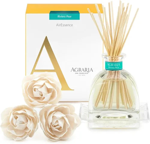 Miniatura 32 de AGRARIA Set de Difusor de Aroma de Flores y Varillas AirEssence, Juego de Fragancia Botánica de Flores Sola Hecho a Mano, Juego de Difusor de Aceite
