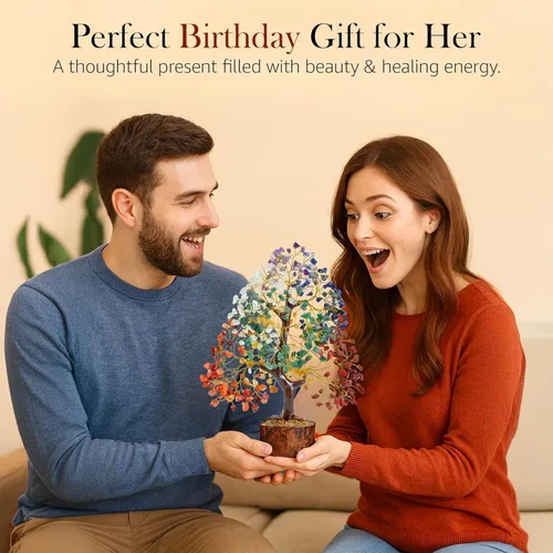 Miniatura 6 de El árbol de cristal original de 7 chakras, regalo de cumpleaños para mujeres, árbol de la vida de cristal curativo para hermana, regalos