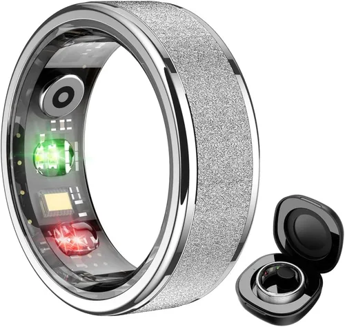 Miniatura 10 de COLMI R10 Anillo Inteligente, Anillo de Salud Inteligente para Mujeres, Cuenta con Monitor de Frecuencia Cardíaca, Oxígeno en Sangre, Monitor de Oro