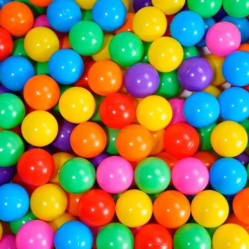 Miniatura 7 de Paquete de 100 pelotas para piscina de bolas - Bolas de plástico a prueba de aplastamiento y libres de BPA para carpa, casa de juegos, juguete