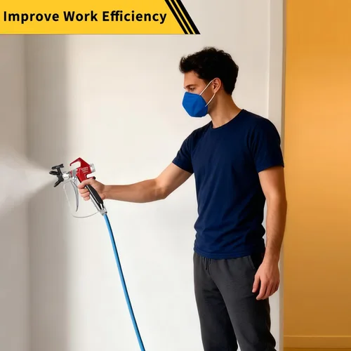 Miniatura 5 de Pistola de pintura sin aire de 3600 PSI con 5 puntas de pulverización reversibles y 2 protectores de puntas, compatible con pulverizador de pintura