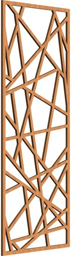 Miniatura 179 de Conway Paneles de pared decorativos de madera con calado, 9 3/8 pulgadas de ancho x 24 3/8 pulgadas de alto x 1/4 de alto, aliso