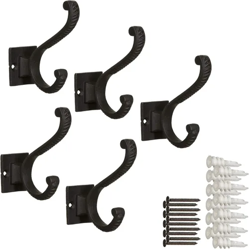 Miniatura 10 de Ganchos de hierro fundido para abrigos, tacos de barco, decoración de entrada náutica, gancho multiusos para colgar toallas y sombreros, duraderos