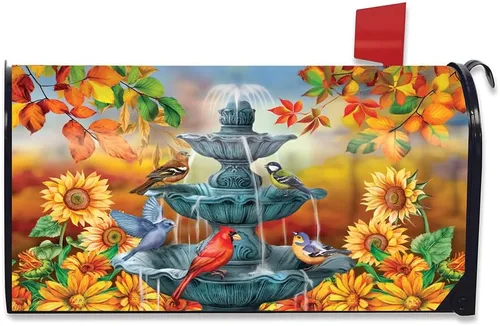 Briarwood Lane Bath Time Birds - Funda para buzón de otoño