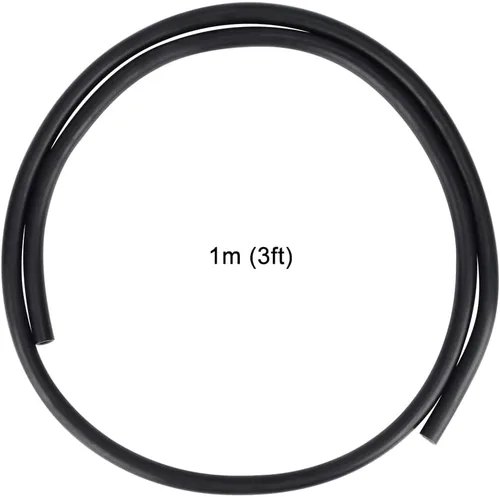 Miniatura 6 de stonylab Tubo de goma de látex negro, pieza continua altamente elástica y fuerte, tubo de látex puro tubo de goma natural de 3/8 pulgadas