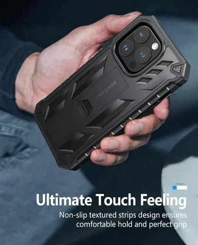 Miniatura 6 de FNTCASE Funda para iPhone 14-Pro: Fundas para iPhone 13 Pro Funda de protección de grado militar a prueba de caídas con soporte TPU resistente