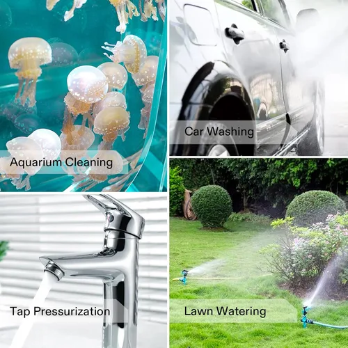 Miniatura 7 de VIVOSUN Bomba de Transferencia de Agua de 115V, Bomba Eléctrica Portátil de Utilidad de 1/10HP 330 GPH con Interruptor de Encendido/Apagado y Kit