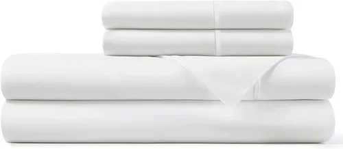 Miniatura 10 de Pizuna 100% Cotton Duvet Cover Set Twin Size - Percale Weave Long Staple Combed Cotton Duvet Cover (68" x 86") with 4 Corner Ties & Button Closure