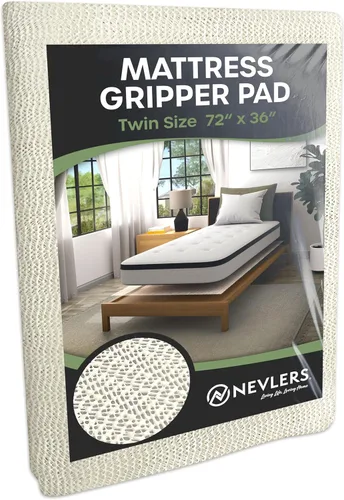 Miniatura 13 de Nevlers Almohadilla Antideslizante para Colchón Twin XL de 78" x 36" Topes de Cama para Prevenir que el Colchón se Deslice Agarraderas