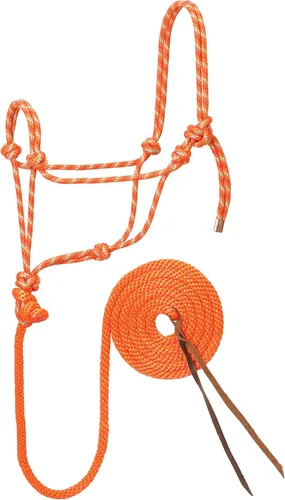 Miniatura 13 de Weaver Leather Cuerda trenzada de diamante halter y plomo Rosa brillante/Oro/Turquesa