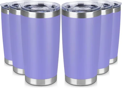 Miniatura 32 de Vaso Térmico de 20 oz de Acero Inoxidable Vasos Térmicos a Granel con Tapa Aislamiento de Doble Pared Tazas de Café Térmicas para Bebidas Calientes