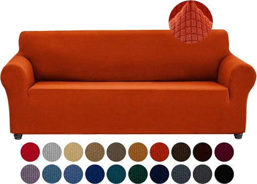 Miniatura 50 de Joccun Funda Elástica para Silla Sofá, Funda de Sofá de 1 Pieza Tela Jacquard de Spandex con Parte Inferior Elástica, Protector de Muebles Lavable