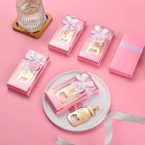 Miniatura 7 de 12 abrebotellas, recuerdo de baby shower para invitados, abrebiberones de oro rosa, regalos de boda, regalos de baby shower, regalos para invitados