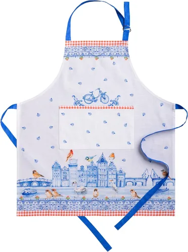 Miniatura 56 de Maison d' Hermine Delantal 100% de algodón para mujeres con bolsillo de cocina delantal de chef para hombres para cocinar primavera verano 001