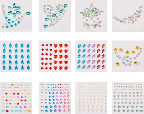 Miniatura 11 de Craftdady 5500 diamantes de imitación de cristal facetado de 0.079 pulgadas, 11 colores puntiagudos en la parte posterior, piedras natales