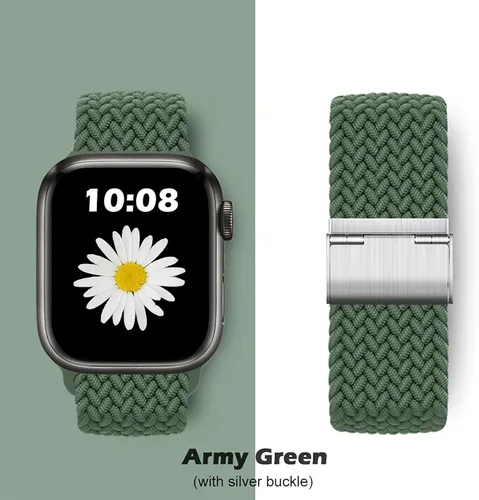 Miniatura 2 de Qimela Correa Compatible con Apple Watch de 1.49/1.57/1.61/1.65/1.73/1.77/1.77/1.93 pulgadas para Mujeres y Hombres, Correa Deportiva Solo Loop