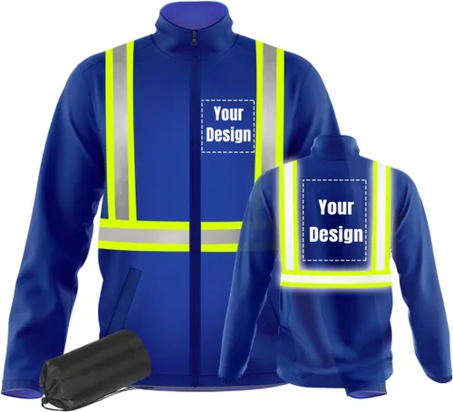 Miniatura 8 de Chaquetas de seguridad ligeras y finas de trabajo reflectantes de alta visibilidad para requisitos particulares su logotipo