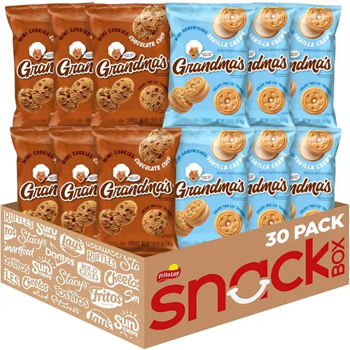 Miniatura 14 de Grandma's Galletas, mini sándwich Crèmes vainilla, 2.12 onzas (paquete de 60)
