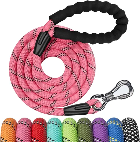 Miniatura 9 de NTR Correa Larga para Entrenamiento de Perros, Correas de Perro de 100 Pies para Perros de Razas Grandes con Gancho Giratorio Bloqueable y Mango