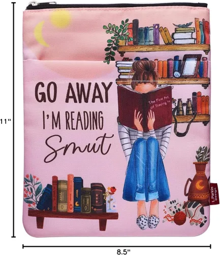 Miniatura 10 de Funda de libro para los amantes de los libros, protector de libros, fundas de libro para libros de tapa blanda, tela lavable, fundas de libro
