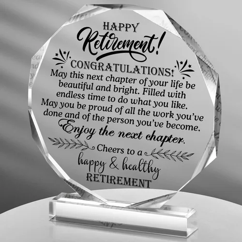 Miniatura 10 de Chunful Regalos Felices de Jubilación para Mujeres y Hombres Que Te Enorgullezca Recuerdo y Pisapapeles Placa de Jubilación Inspiradora Regalos
