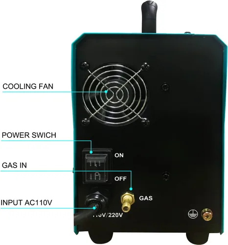 Miniatura 9 de Soldador MIG - 135AMP 110V y 220V Voltaje Dual 4 en 1 Flux MIG/alambre sólido/Stick ARC/Lift TIG Gas/soldadura sin gas, IGBT Inverter Soldadora