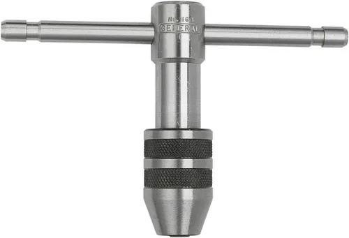 Miniatura 5 de General Tools Llaves de rosca reversibles profesionales #165 - Juego de 2 con soporte de trinquete y tabla de referencia para roscas de 0 a 1/2