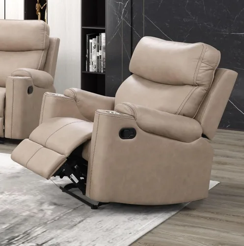 Miniatura 25 de Betsy Furniture Juego de sofá reclinable de microfibra para sala de estar 8007 (topo, sofá+sofá biplaza+sillón reclinable)