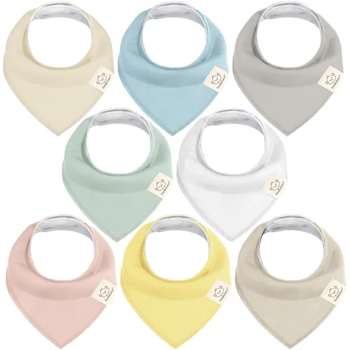 Miniatura 30 de KeaBabies - Juego de 8 baberos tipo bandana para bebés, niñas y niños - Baberos de algodón orgánico para babeo y dentición para recién nacidos