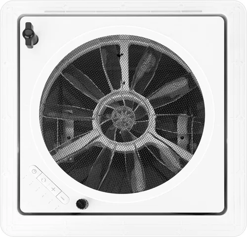 Miniatura 4 de Ventilador de ventilación de techo RV de 11 pulgadas, reversible de 6 velocidades (ahumado de 11 pulgadas)